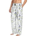 thumbnail image 2 of Xecao Lavender Flowers Men's Straight Lounge Pajama Pants: The Ultimate in Comfortable Sleepwear, 2 of 9