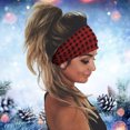 thumbnail image 2 of Seductiva Christmas Party Decorations Women Print Headband Elastic Head Wrap Hair Band Bandana Headband Red, 2 of 4