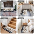 thumbnail image 6 of Tan Trees Forest Door Mat&nbsp;Indoor Outdoor Entrance, Non Slip Small Rug for Kitchen Bathroom Entryway Rug, Mountain Woods Natural Scenery Washable Doormat Floor Mat for Office 16x24 Inch, 6 of 8