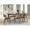 thumbnail image 2 of Malone 7-piece Rectangular Dining Table Set Dark Walnut, 2 of 12