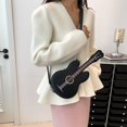 thumbnail image 4 of Jiibva Women Violin Shape Crossbody Bag PU Leather Shoulder Bag Casual Messenger Bag Fashion Handbag, 4 of 7