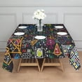 thumbnail image 3 of Math Equations Handwritten Notes Black Pattern Square Tablecloth,Waterproof Square Table Cover,Wipeable Spillproof Washable Table Cover for Home Kitchen Party Decor 42"X42"(107x107cm), 3 of 6