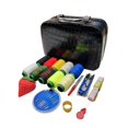 thumbnail image 1 of Sewing Box Basic Sewing Repair Kits Sewing Supplies Organizer for Handicrafts Black, 1 of 9