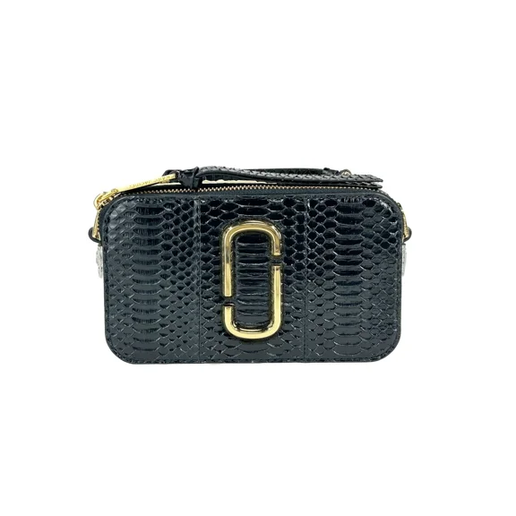 Marc Jacobs Marc Jacobs The Snapshot Snake Skin Crossbody Women's Bag