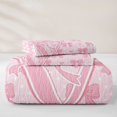 thumbnail image 5 of Manfei Letter V Initial Print Quilt King For Kids,Lovely Pink Bow King Coverlet Set For Girls,3-Piece, 5 of 7