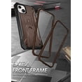 thumbnail image 5 of Poetic Revolution Case for iPhone 14, Heavy Duty Full Body Cover with Kickstand, Brown, 5 of 6