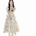 thumbnail image 1 of Robe Midi Vintage Style Français avec Nœud en Grande Taille, 1 of 5