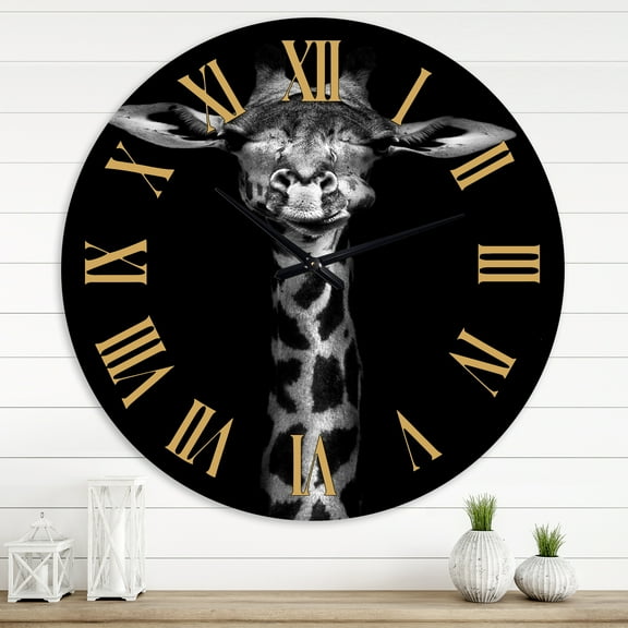 Designart 1 in Quartz Farmhouse Wall Clock