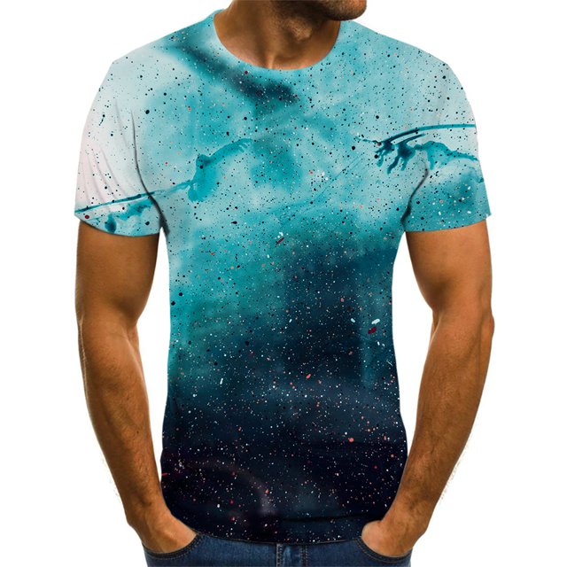 Summer Men's T-Shirts 3D Printing Hot Selling Graphics Colorful Geometric T-Shirt