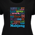 thumbnail image 4 of Inktastic Mahjong Player Gift Idea Women's Plus Size T-Shirt, 4 of 5