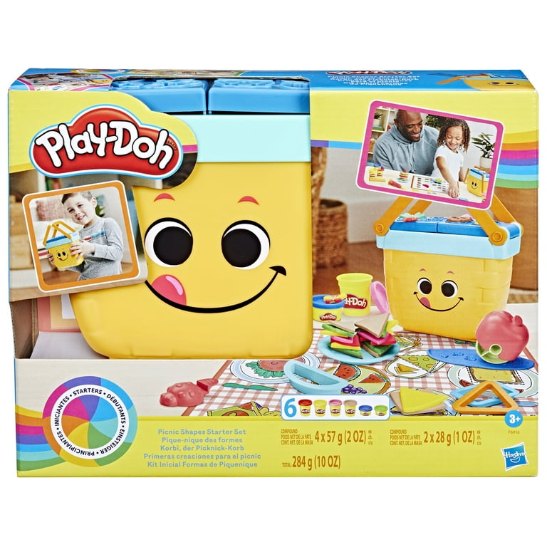 Hasbro Play-Doh Fundamentals - 9 Shape Tools plus 6 Colors of Play Dough