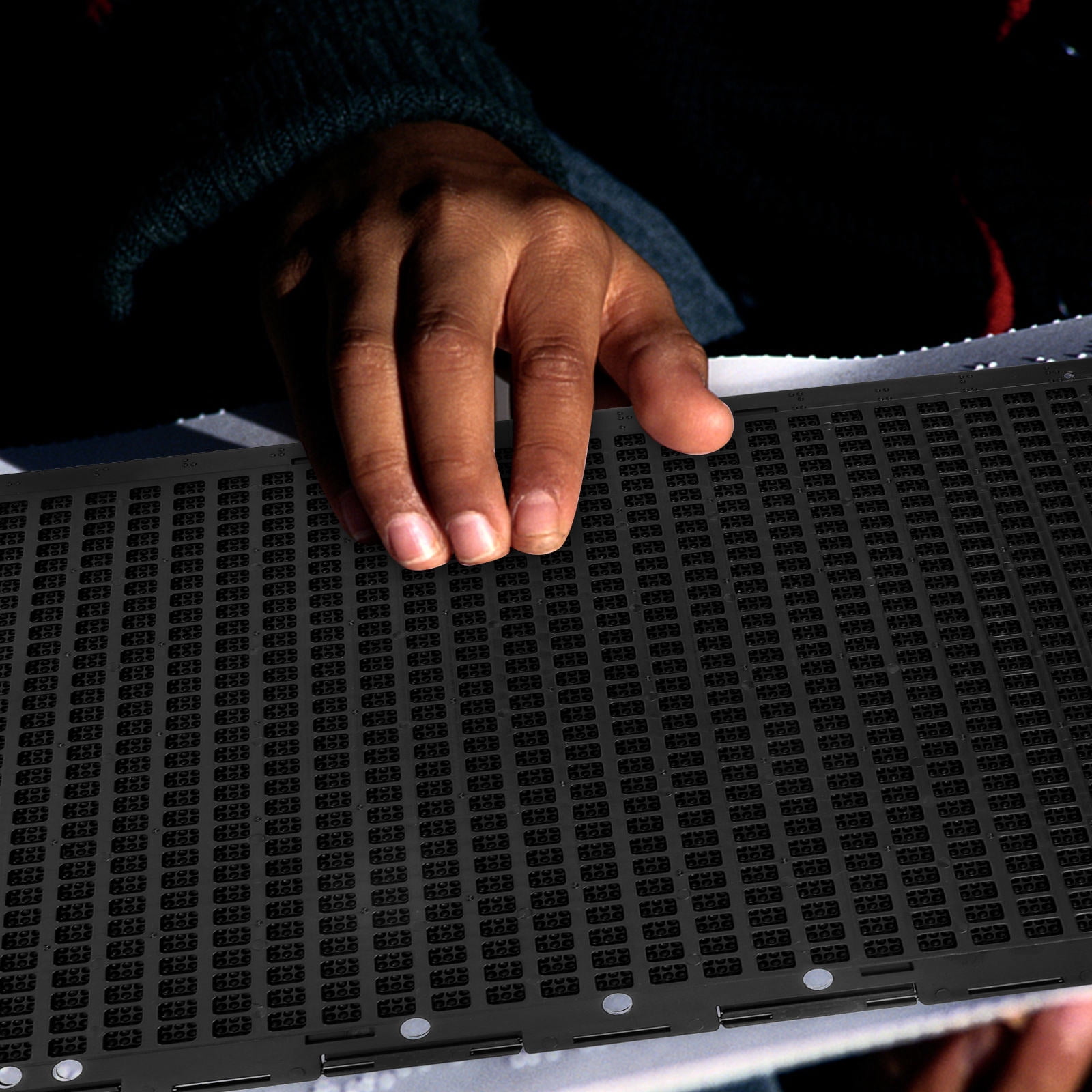 NICEXMAS Braille Sticker Set for Visually Impaired with Writing Plate and Stylus Tablet for Easy Tactile Communication
