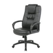 Boss Office Products Black Executive Leather High Back Chair