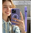 thumbnail image 7 of for iPhone 12 Pro Max Case Compatible with MagSafe, Translucent Matte Shockproof Phone Case Cover - Purple, 7 of 7