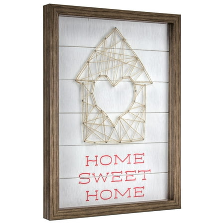 Home Sweet Home Wood Framed Wall Decor 12x16 - Walmart.com