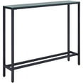 thumbnail image 1 of SEI Furniture Darrin 36" Glass Top Console Table in Gray, 1 of 11