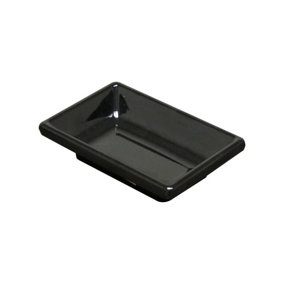 Excellante Classic Black Extra Heavy Weight Melamine Dinnerware Collection 2 Oz, 3 3/4" X 2 1/2" Sauce Dish, Comes in Dozen