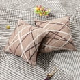 thumbnail image 5 of PiccoCasa 2 Pack Polyester Cushion Covers Stylish Simplicity Sofa Throw Pillowcases, 17"x17" Camel, 5 of 7