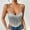 Silver, variant on Oplxuo Women’s Crop Tops Sexy V Neck Spaghetti Strap Sleeveless Crop Bustier Slim Fit Going Out Party Club Crop Camis Tops