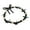 Noir, variante sur Collier Hawaïen Kukui Nut Lei, Perles en Acrylique Réglables en Forme de Cœur, Collier Fleur avec Ruban, Nœud Papillon, Élégant et à la Mode, Fait Main pour Collation des Grades, Fête Hawaïenne