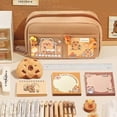 thumbnail image 3 of Kawaii Capybara Trousse à Crayons Grande Capacité Boîte de Rangement Rentrée des Classes Papeterie Kawaii Esthétique Fille Kit Scolaire Fourniture 1 Trousse à Crayons, 3 of 5