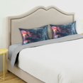 thumbnail image 3 of Yayeee Pillowcase Queen Size Set of 2 Satin Wrinkle Resistant Pillow Case, Glowing Jellyfish, 3 of 7