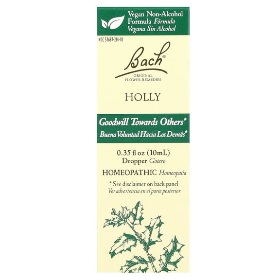 Bach Original Flower Remedies, Holly, 0.35 fl oz (10 ml)