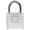 Silver: 1pc, variant on Ikoopy 4 Digit Combination Lock Zinc Alloy Code Padlock Resettable Outdoor Gate Lock Safe School Gym Lock Rustproof Password Padlock Heavy Duty Combination Padlock for Gate Garage School Gym