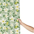 thumbnail image 3 of Shower Curtain, Lemon floral Waterproof Fabric Plastic Shower Curtain, Drying Fast Bathroom Curtain with 9 Buttonholes, Ruffle Shower Curtain 60x72in, 3 of 8
