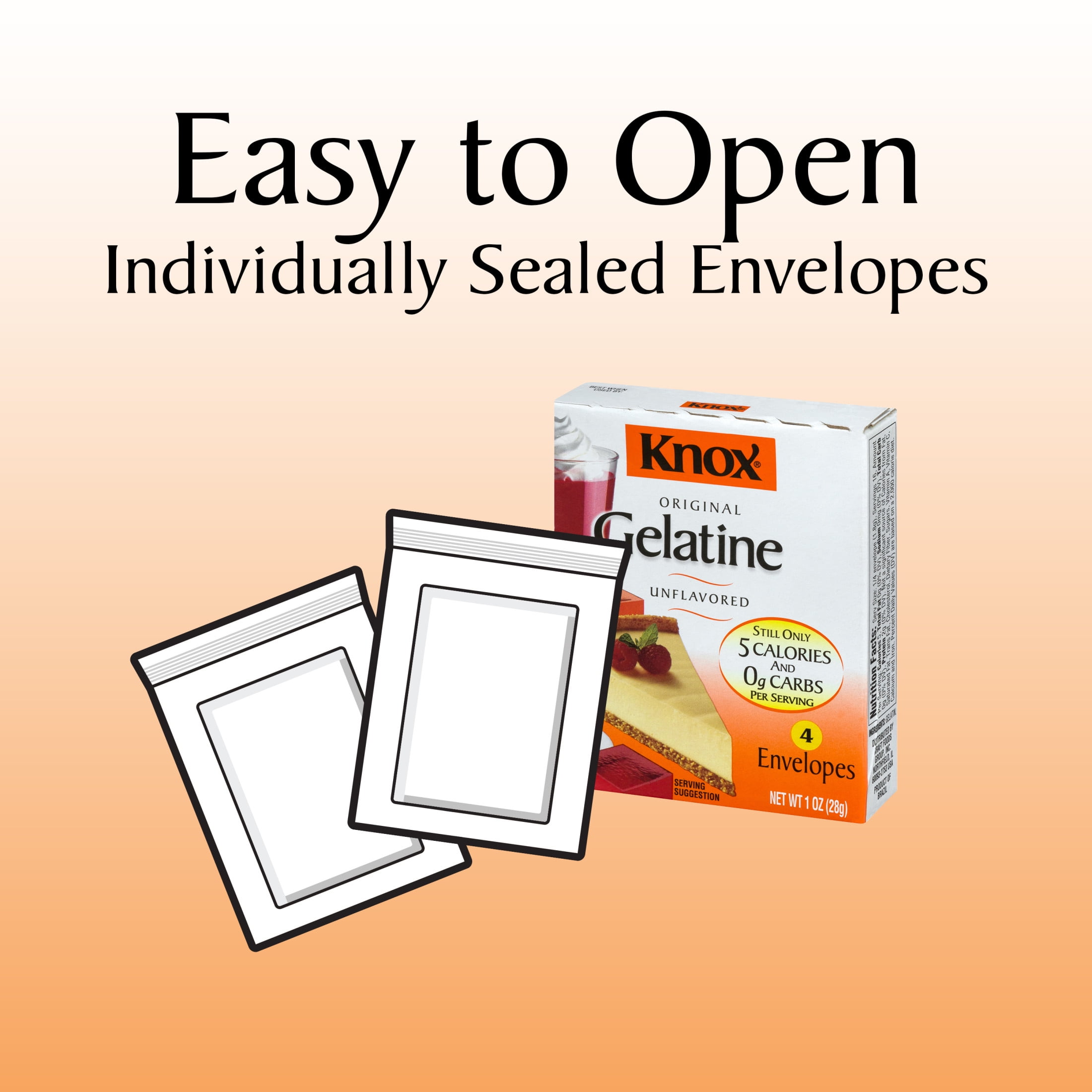 Knox Original Unflavored Gelatin, 4 ct. Packets