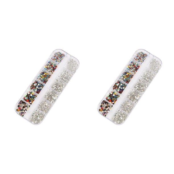 Seitruly 1 bolsa de cristal de cristal en forma especial fácil de pegar brillo diamantes de imitación para uñas diferentes estilos Type2 NO2