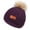 Purple, variant on Fjofpr Knitted Hat for Kids Winter Hat for Boys Winter NEW 1-11 Years Old For Girls Boys Kids Winter Beanie Hat Warm Knit Thick Ski Cap With Fluff