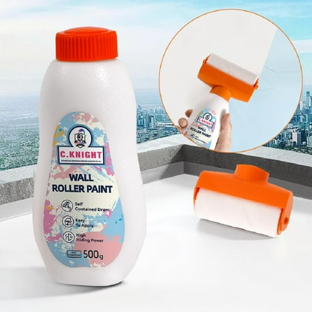 Small Roller Wall Patching Brush, Wall Repair Paste Roller Tool, DIY Renovation Latex Paint 500g