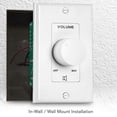 thumbnail image 3 of Perilla de control de volumen para montaje en pared Pyle Home PVC1, color blanco, 3 of 7