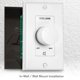 thumbnail image 3 of Perilla de control de volumen para montaje en pared Pyle Home PVC1, color blanco, 3 of 7