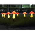 thumbnail image 3 of 8-Pack Red Mushroom Solar Lights for Outdoor Garden Decor, 3 of 7