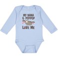 thumbnail image 3 of Inktastic Nana and Poppop Love Me Girls Long Sleeve Baby Bodysuit, 3 of 5