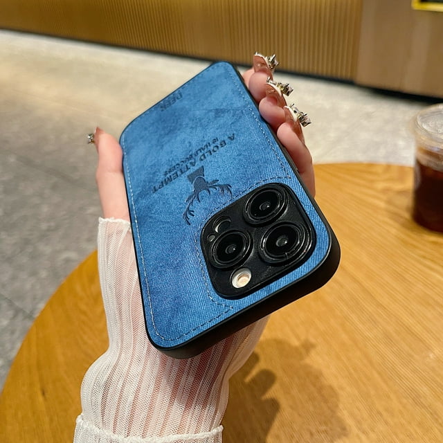 Luxury Matte Leather Non-slip case For iphone 15 14 13 12 11 Pro Max Wapiti Shockproof Back Cover