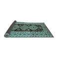thumbnail image 2 of Ahgly Company Indoor Rectangle Oriental Light Blue Traditional Area Rugs, 2' x 5', 2 of 4
