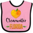 thumbnail image 3 of Inktastic Clearwater Florida Orange in Heart Boys or Girls Baby Bib, 3 of 4