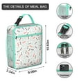 thumbnail image 2 of Classic Polka Insulated Lunch Box Men Reusable Lunch Bag Water-Resistant Cooler Tote Bag Office Camping, 2 of 4