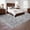 Dark Grey, variant on Kojooin 8 x 10 FT Washable Rugs,Non-Slip Rugs,Stain Resistant Low Pile No Shed Boho Geometric Print Distressed Rugs,Beige