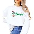 thumbnail image 2 of Amen Golf Sweatshirt for Women Teens & Kids Trendy Golf Tournament Crewneck White Sweatshirt Adult Small, 2 of 4
