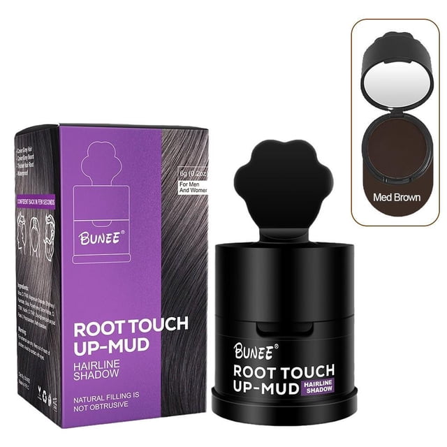 Waterproof Hairline Contour Shadow Powder Mud, Forehead Filling & Root Touch-Up for Thinning Hair, Natural-Looking Hairline Enhancement (4g, Multiple Colors Available)