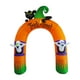 thumbnail image 2 of Inflables de Halloween de 10 pies Arco iluminado inflable de Halloween Arco de calabaza de o trato de gatos negros para patio exterior, 2 of 9