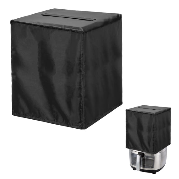 Uxcell Air Fryer Cover Case 15" x 14" x 15"(LxWxH) - Waterproof Air Fryer Dust Cover Kitchen Appliance Heat-Resistant Dustproof for Rice Cooker/Blender/Coffee Maker, Black