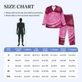 thumbnail image 4 of Logiee Sparkling Pink Toilet Print Mens Long Sleeve Pajama Set,Notched Collar Pajamas for Men, Men's Sleepwear,Mens Sleepwear with Pockets & Button Down-XX-Large, 4 of 7