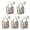 Classic Elements Halloween, variant on 5 Pack Foldable Shopping Bag,Classic Elements Halloween Pattern Reusable Grocery Bags with Pockets,Large Reusable Tote Bags with Handles Waterproof & Lightweight