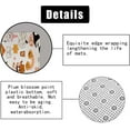 thumbnail image 7 of 4PCS Cute Ghost Halloween Shower Curtain Set, Waterproof Fabric Black Shower Curtain, Non-Slip Bath Mat Bathroom Rugs, Funny Cartoon Spooky Orange Pumpkin Teen Girls Boys Kids Bathroom Decor, 7 of 7