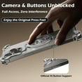thumbnail image 5 of Dteck Magnetic for iPhone 16 Pro Max Minimalist Frameless Metal Bumper Protection Case, Compatible with Magsafe Accessory, Shockproof Bezel Less Ultra Thin Bumper Heat Dissipation Bumper, Gray, 5 of 6